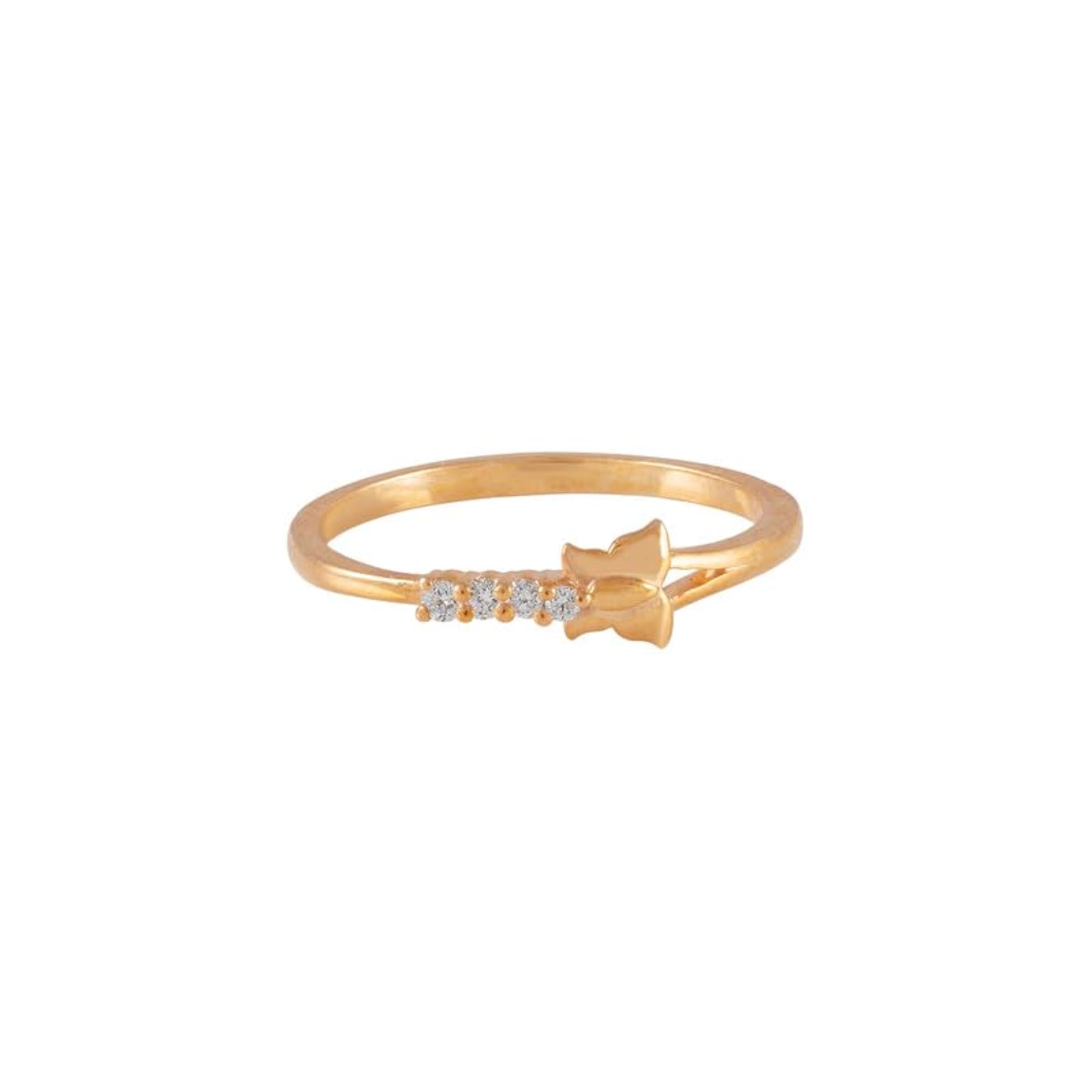 Celestial Butterfly Glow Ring, Silver & Gold
